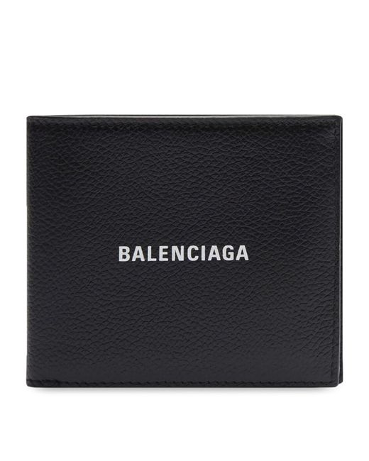 Balenciaga Leather Logo Bifold Wallet