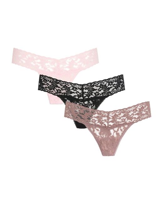 Hanky Panky Lace Low-Rise Thong Pack of 3