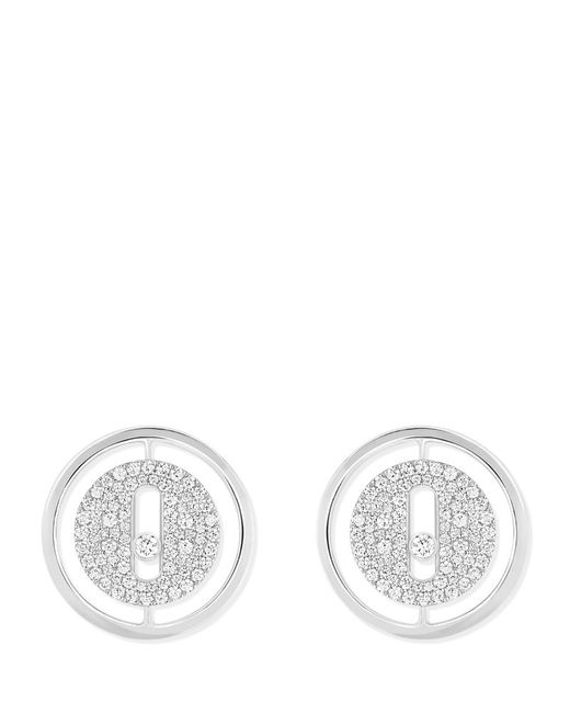 Messika White Gold and Diamond Lucky Move Earrings