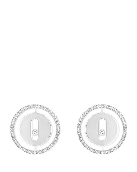 Messika White Gold and Diamond Lucky Move Earrings