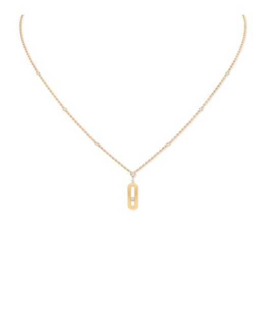 Messika Yellow and Diamond Move Uno Necklace