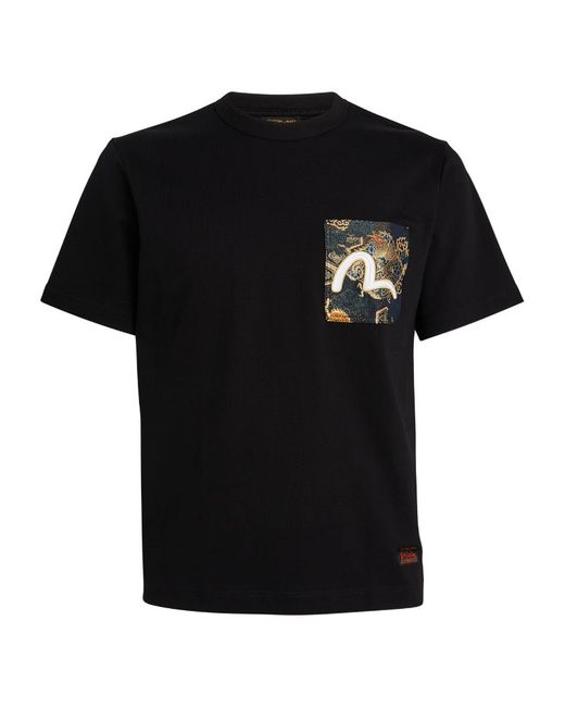 Evisu Brocade Pocket T-Shirt