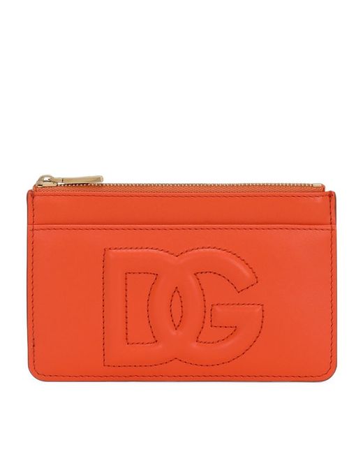 Dolce & Gabbana Leather Zip Cardholder