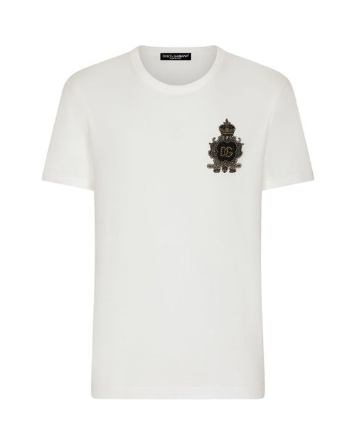 Dolce & Gabbana Embellished Logo T-Shirt