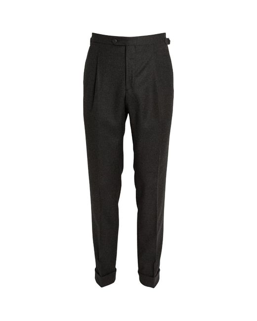 Saman Amel Wool-Cashmere Tailored Trousers