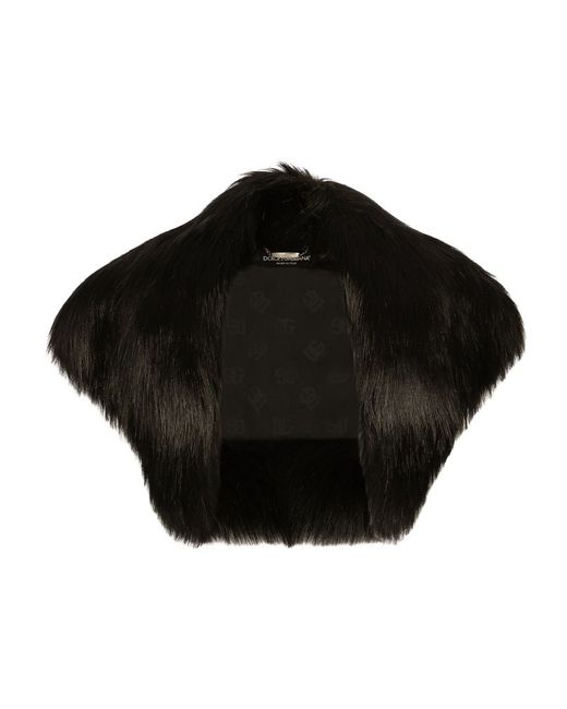 Dolce & Gabbana Faux Fur Bolero Jacket