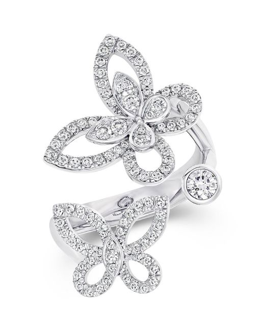 Graff Gold and Diamond Butterfly Ring