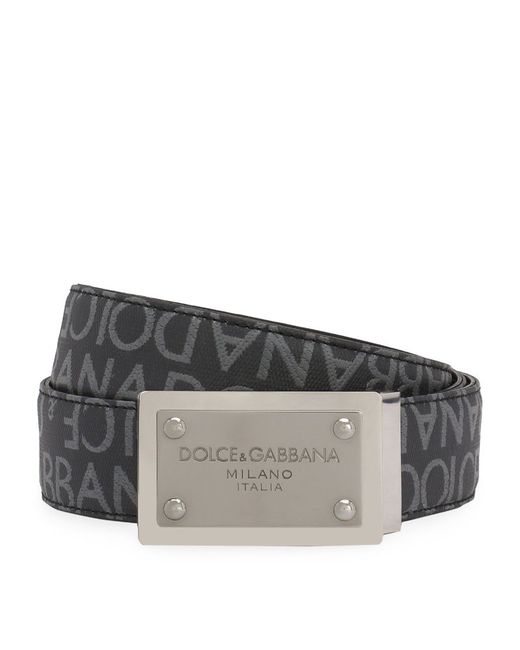 Dolce & Gabbana Jacquard Logo Print Belt
