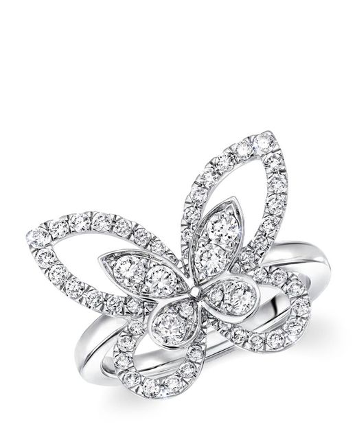 Graff Gold and Diamond Butterfly Ring