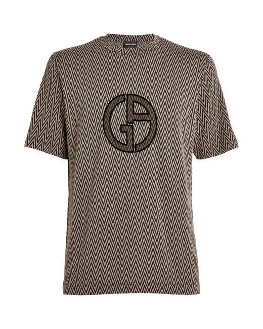 Giorgio Armani Zigzag Print T-Shirt