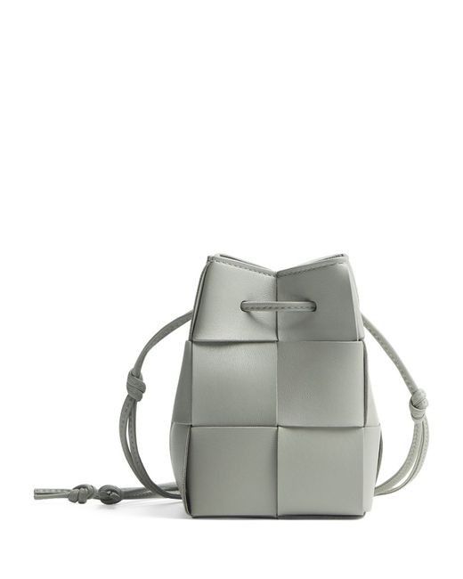 Bottega Veneta Mini Lambskin Cassette Bucket Bag