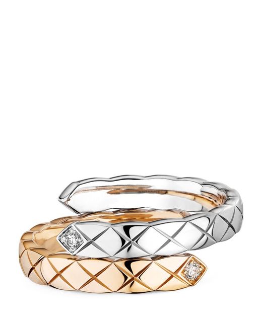 Chanel Gold and Diamond Coco Crush Ring