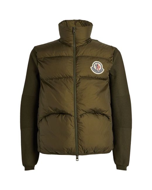 Moncler Down-Filled Quilted Cardigan