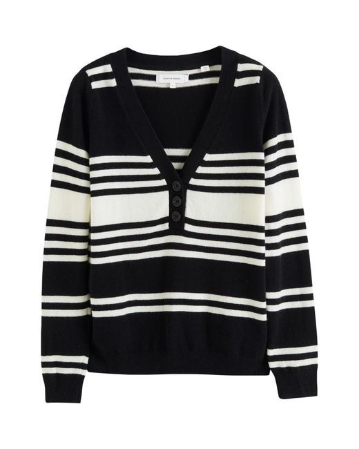 Chinti And Parker Wool-Cashmere Striped Camille Sweater