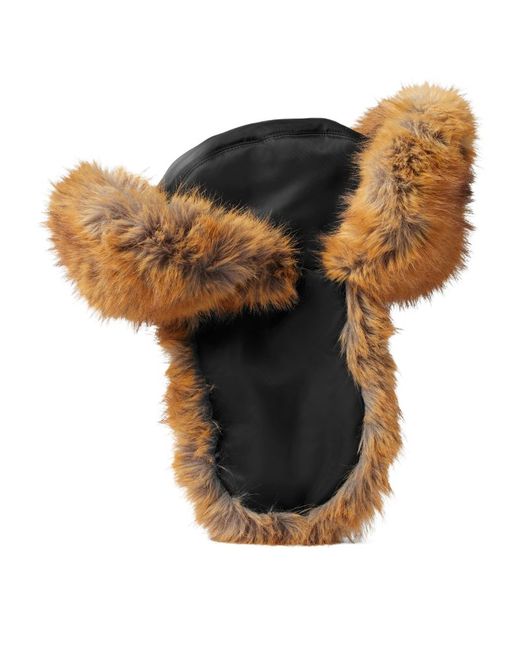 Burberry Faux Fur Trapper Hat