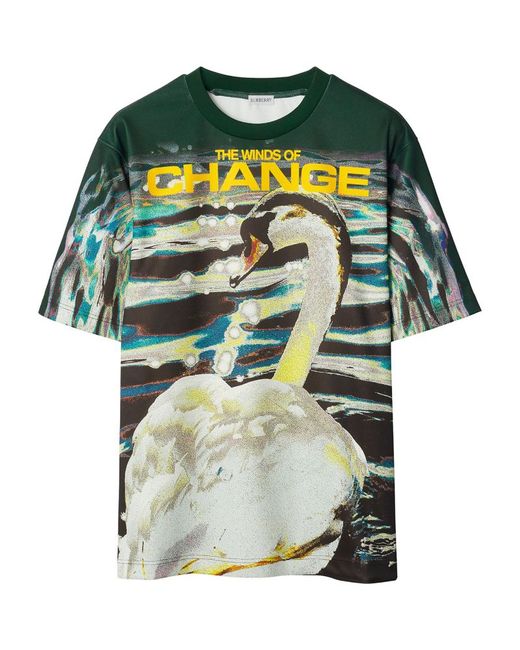 Burberry Swan Print T-Shirt