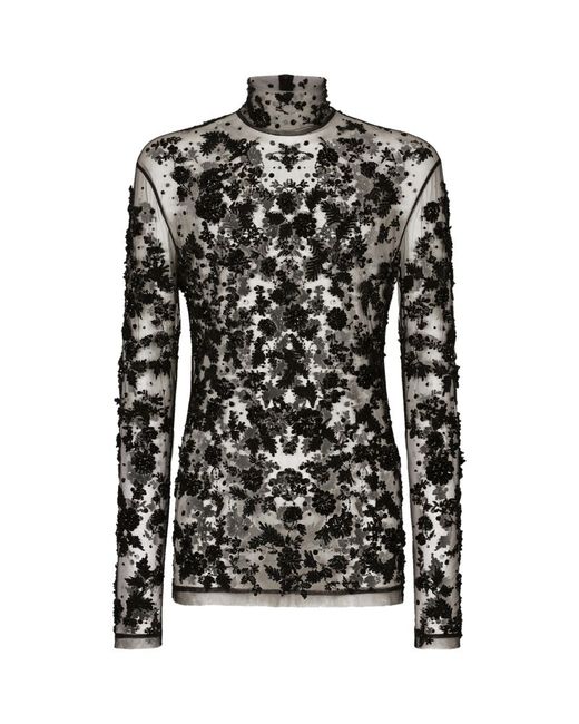 Dolce & Gabbana Embellished Long-Sleeve T-Shirt