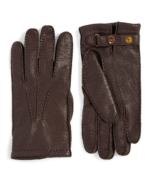 Dents Leather Cashmere-Lined Gloves