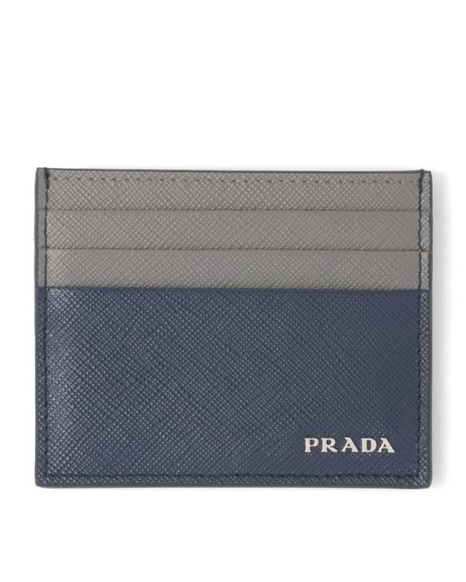 Prada Saffiano Leather Two-Tone Cardholder