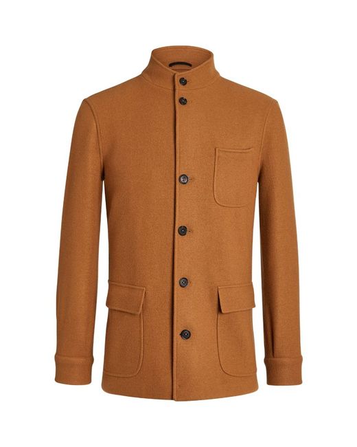 Z Zegna Jersey Wool-Cashmere Chore Jacket