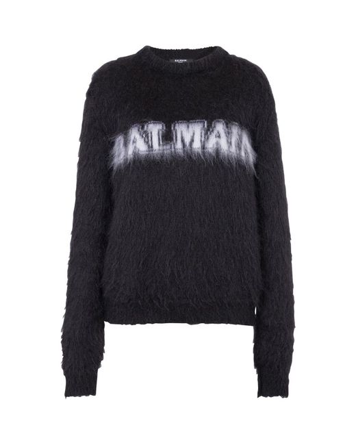 Balmain Logo Jacquard Sweater