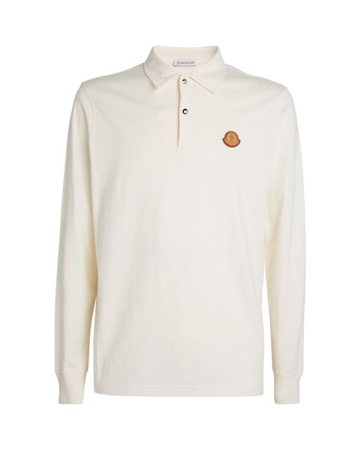 Moncler Long-Sleeve Polo Shirt
