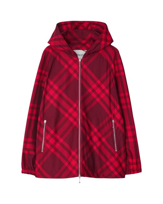 Burberry Hooded Check Field Jacket