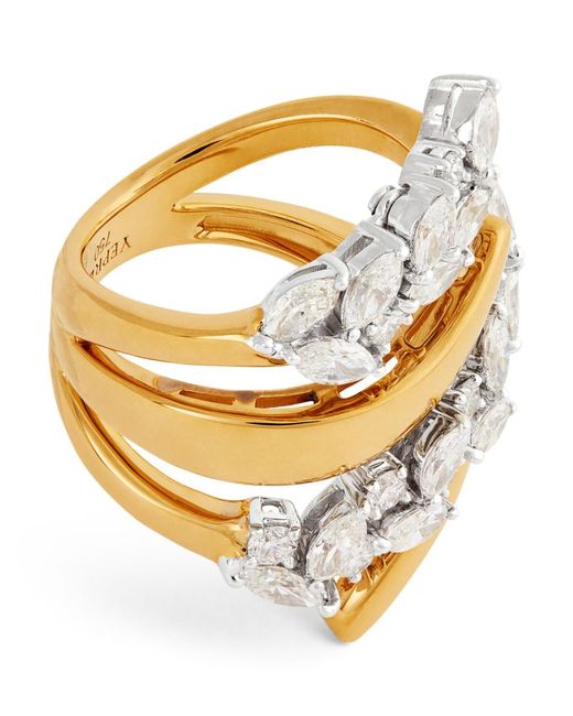 Yeprem Yellow and Diamond Strada Stackable Ring