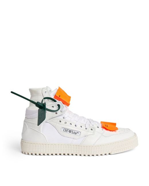 Off-White Leather 3.0 Off Court High-Top Sneakers