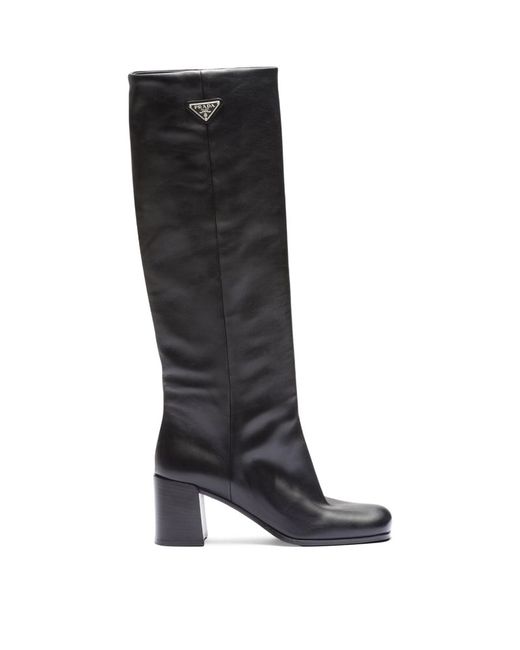 Prada Leather Knee-High Boots 65