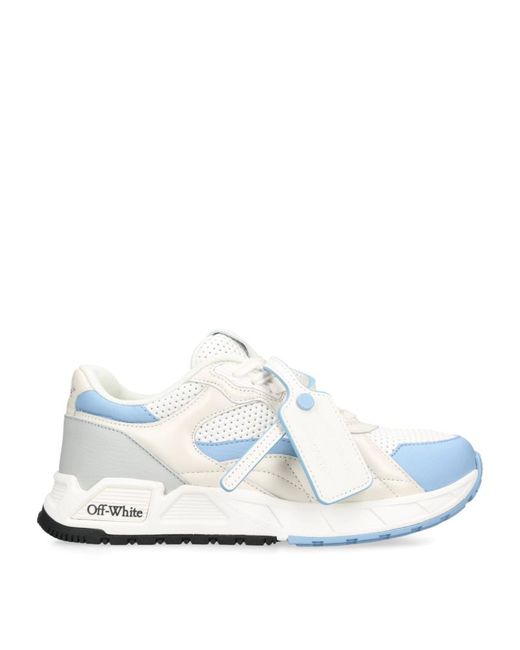 Off-White Leather Kick Off Sneakers