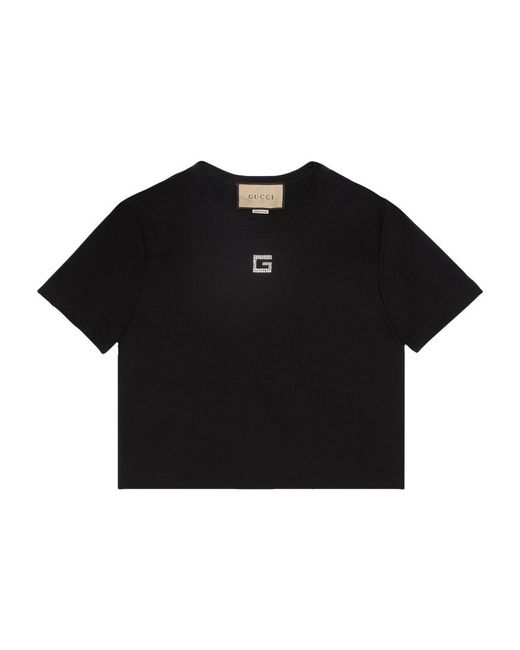 Gucci Crystal-Embellished T-Shirt