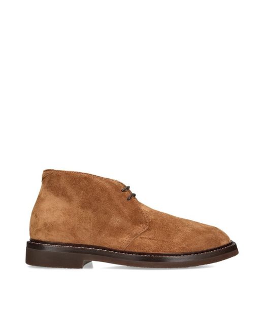 Brunello Cucinelli Suede Chukka Ankle Boots