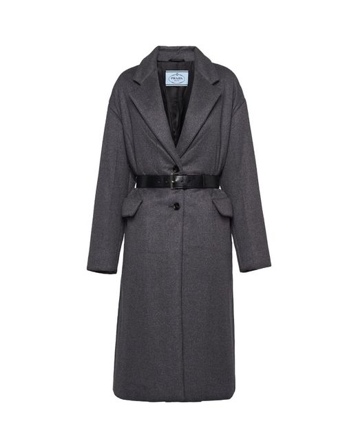 Prada Cashmere-Wool Belted Coat