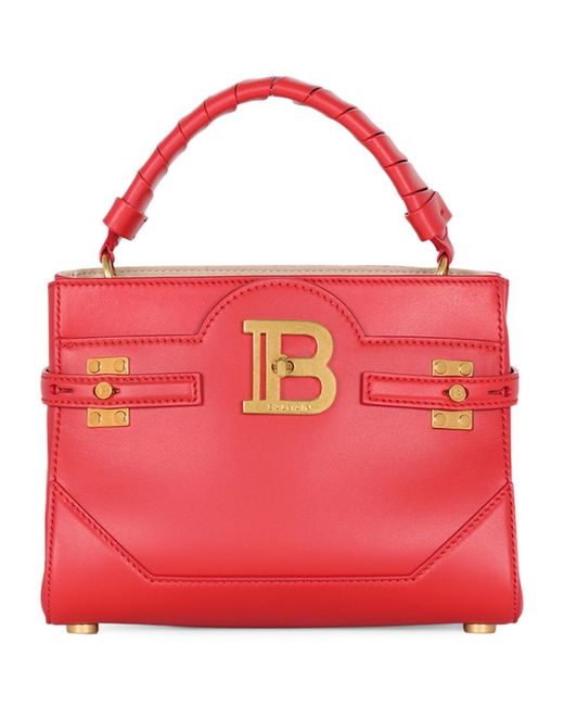 Balmain Leather B-Buzz 22 Top-Handle Bag