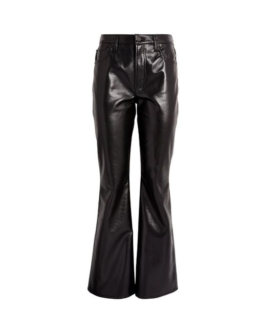 Citizens of Humanity Leather-Blend Lilah Flared Trousers