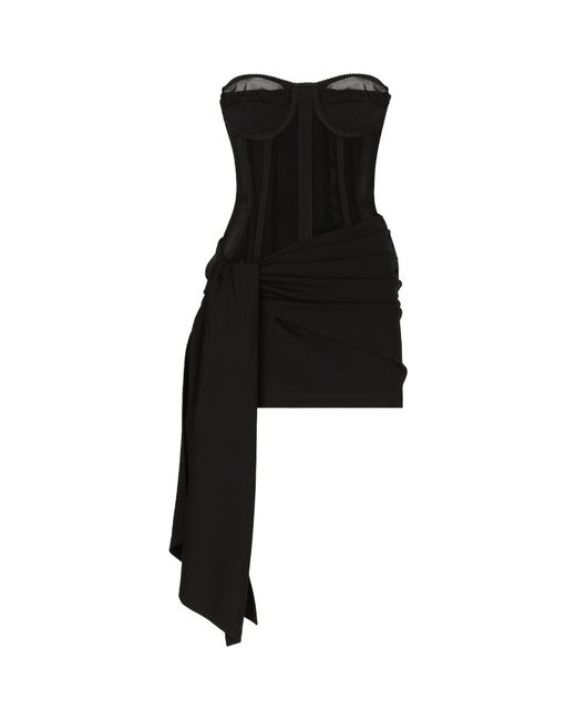 Dolce & Gabbana Corset-Detail Mini Dress