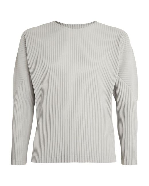 Homme Pliss Issey Miyake Pleated Long-Sleeve T-Shirt