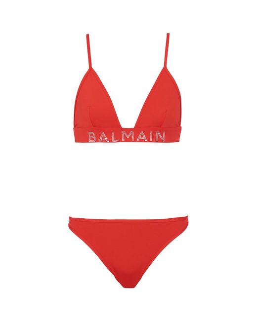 Balmain Logo-Embellished Bikini