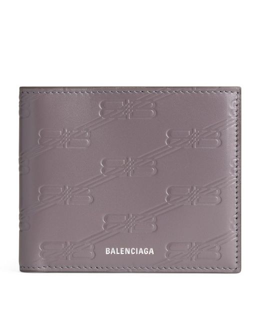 Balenciaga Leather Debossed BB Logo Wallet