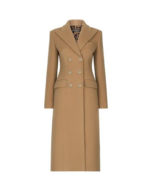 Dolce & Gabbana Wool-Cashmere Double Breasted Coat