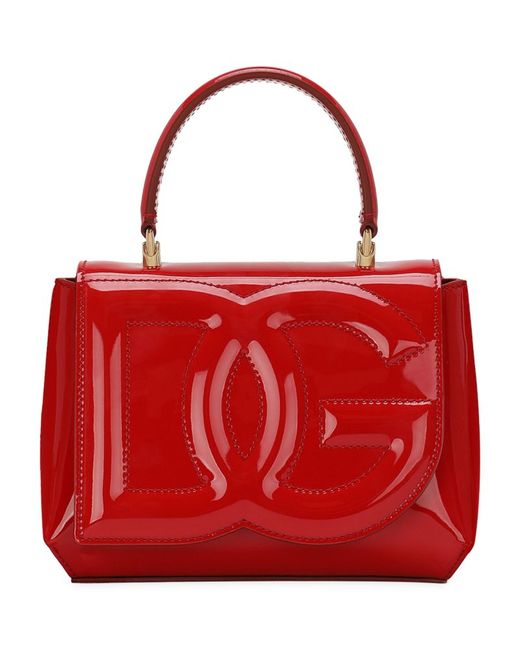 Dolce & Gabbana Leather DG Logo Top-Handle Bag