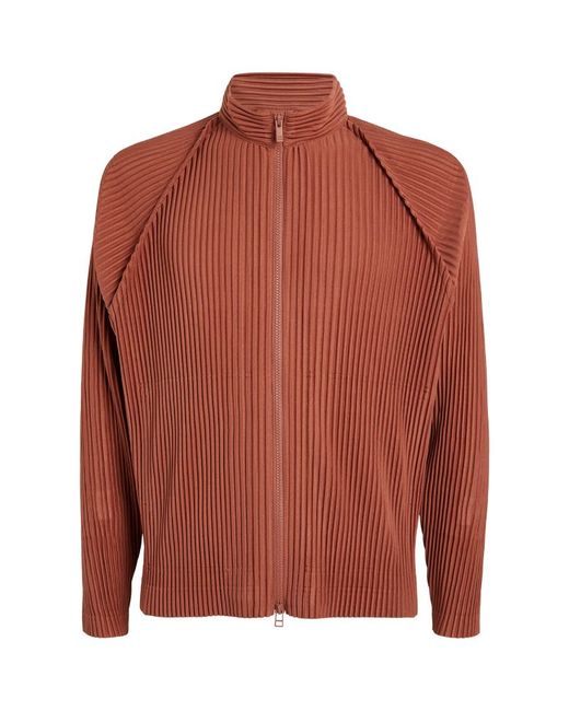 Homme Pliss Issey Miyake Pleated Zip-Up Jacket