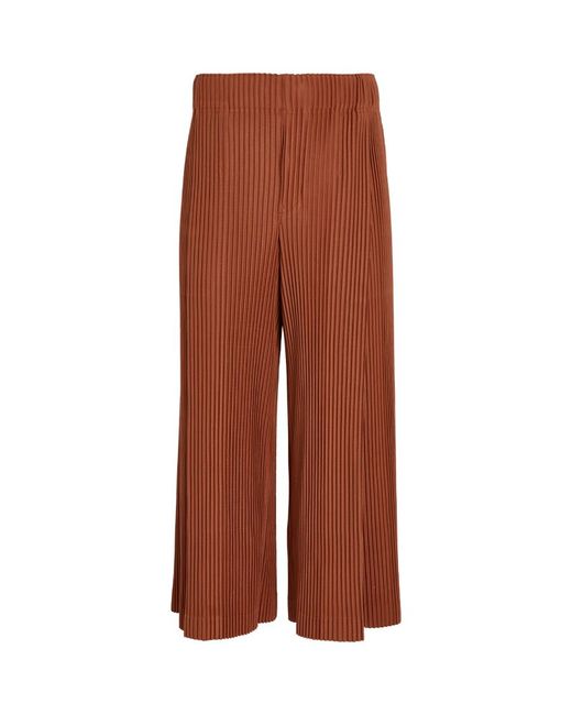 Homme Pliss Issey Miyake Cropped Pleated Trousers