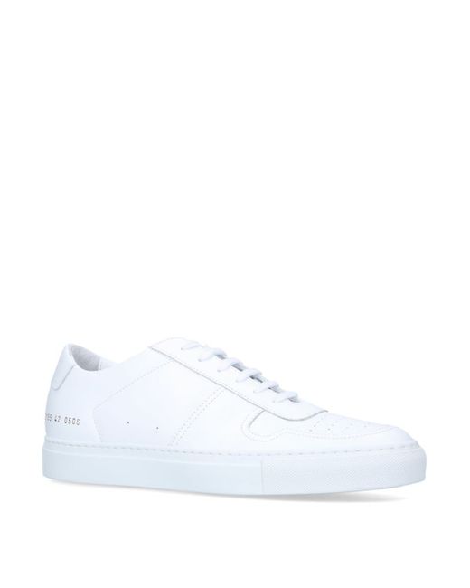Common Projects Leather Bball Low-Top Sneakers