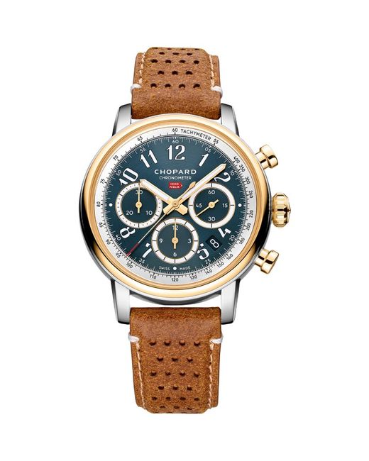 Chopard Yellow and Lucent Steel Mille Miglia Chronograph Watch 40.5mm