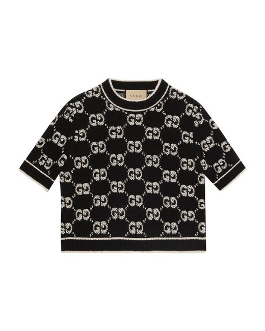 Gucci Short-Sleeve Sweater