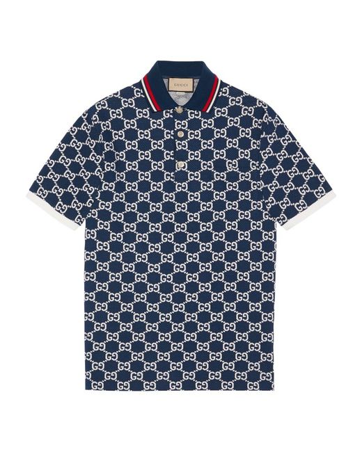 Gucci All-Over GG Jacquard Polo Shirt