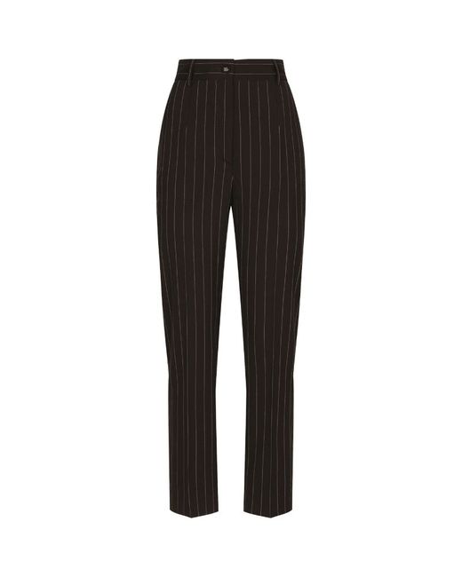 Dolce & Gabbana Wool Pinstripe Tailored Trousers