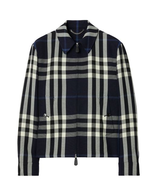 Burberry Wool-Blend Check Jacket